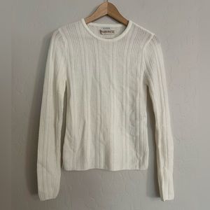Abercrombie & Fitch AF Merino Wool Blend Pullover Sweater Women’s Small …